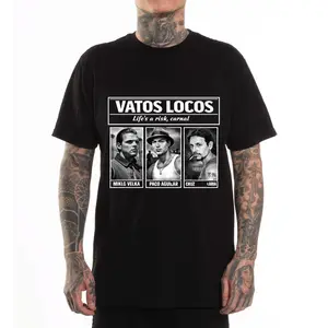 Vatos Locos Blood In Blood Out 90s - Tee Shirts T-Shirt Hoodie Sweatshirt Oversized Outfits Casual, Chicanos Clothing, Cholo Clothes Mexican Style, Fashion, Gift For Men and Women, Full Size, Outdoor, Lowrider, StreetStyle,