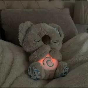 Soothing Koala Bear Sleep Toys for Kids Sleep Calming Anxiety Relief Breathing Koala Toy Sleep Buddy Plush Doll With Music Light