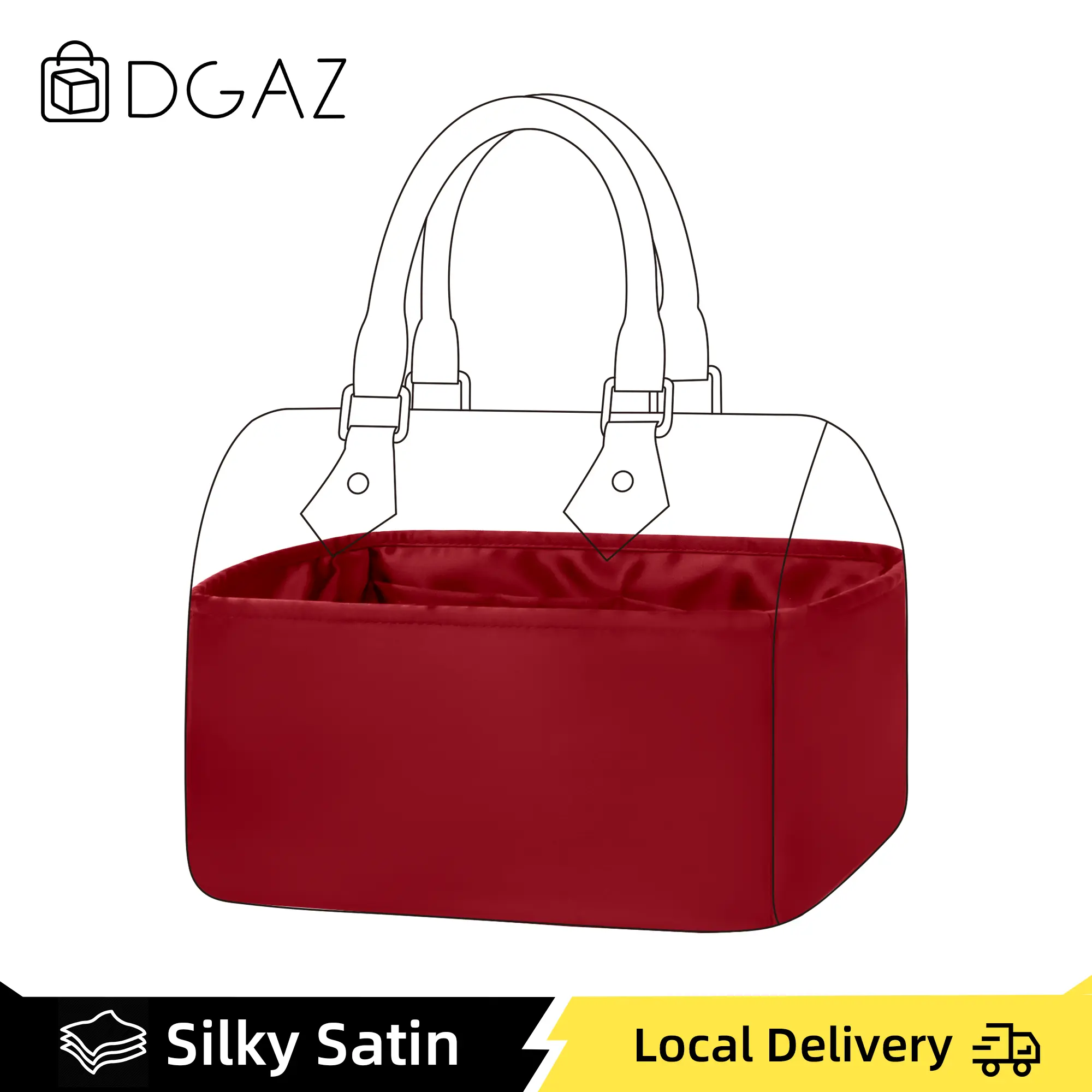 DGAZ Silk Pocket Organizer Insert, Silky Smooth Bag Shaper for LV