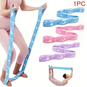 Yoga Stretch Resistance Band, 1pc Non-slip Fitness Stretch Band, Professional Yoga Stretch Training Band, Fitness Equipment for Pilates Dance Workout, Elastic Sport Band