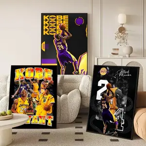 PIKPAKA Basketball Player Kobe-B-Bryant Poster HD Waterproof Art Poster for Home, Bar & Café Decor | Fade-Resistant, Non-Sticky, Vibrant DIY Wall Print | Perfect Decorative Poster for Office & Living Room