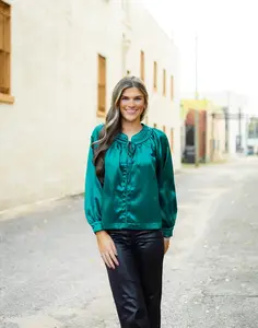 The Sona Top in Green -FINAL SALE-