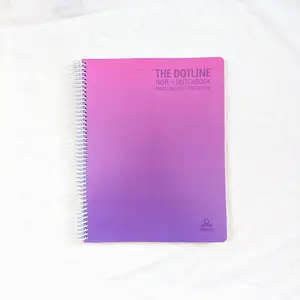 The Dotline Notebook - DRAGONFRUIT Violet - Dot lined notebook for text and art