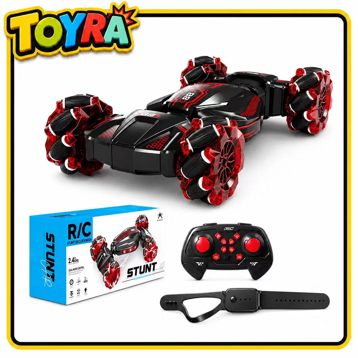 Mini Remote Control Stunt Twist Car, Rc Stunt Car, Battery Powered Remote Control Crawler, for Boys and Girls