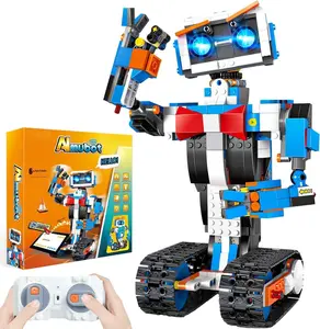 Robot Building Toys for Boys, STEM Projects for Kids Ages 6-12, Remote & APP Controlled Engineering Learning Educational Coding DIY Building Kit Rechargeable Robot Toy Gifts for Girls