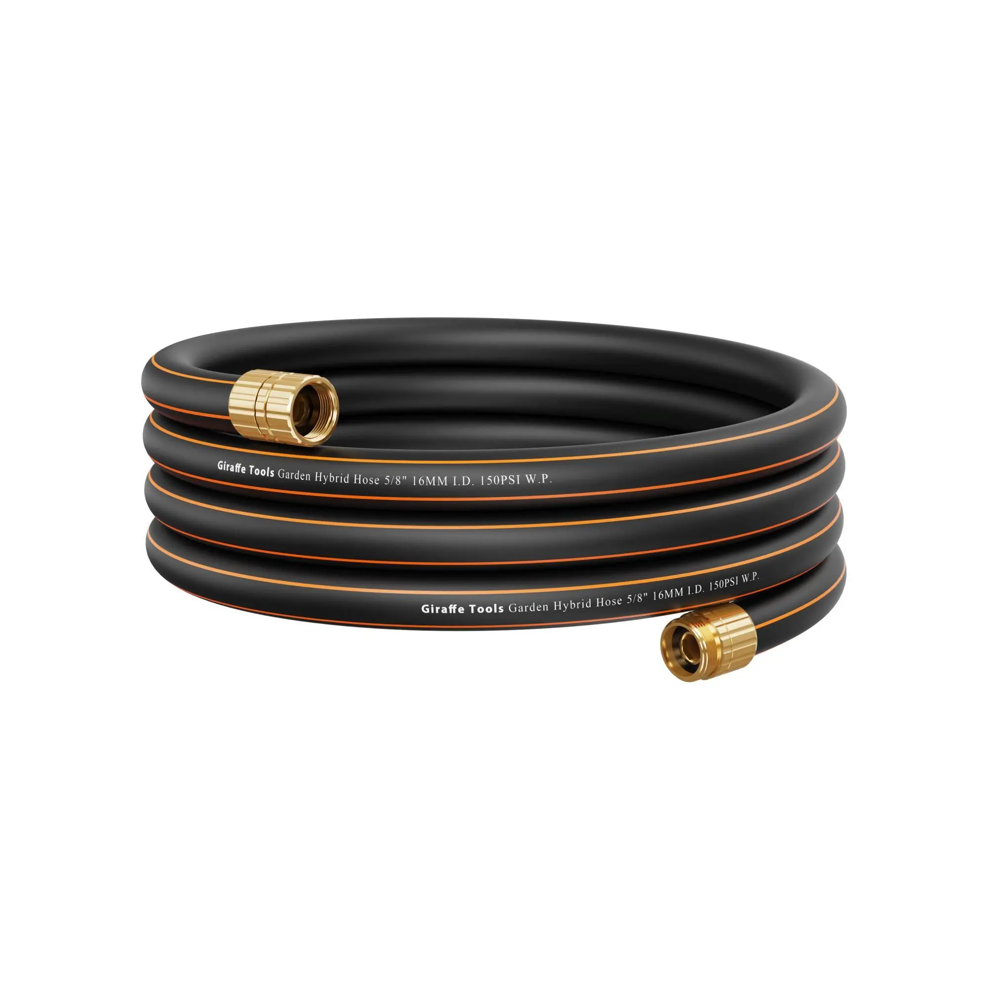 【FallDealsForYou】Giraffe Tools Gardening Flexible Hose - 6-25FT 5/8" Customizable Hose, 3-Layer Enhanced Structure, Aluminum Connector Male-to-Female Attachment, All-Weather Flex, 150PSI W.P. 600 Burst PSI Home Improvement Watering Equipment