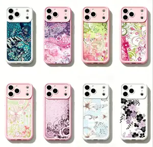 Vintage Floral & Music Notes Aesthetic Phone Cover for iPhone 11-17 Pro Max & S21-22, Pastel Cottagecore Musical Floral Tough Case, Made of premium TPU material, wear-resistant, anti-slip and waterproof phone protective cover