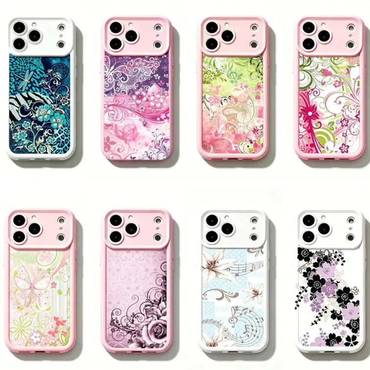 Vintage Floral & Music Notes Butterfly Smartphone Case - Pastel Cottagecore Tough Protector Cover, Premium TPU, Non-Slip, Easy Installation, for iPhone 11-17 Pro Max, Samsung S21-22 Mobile Accessories