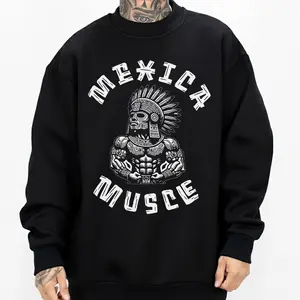 Mexica Musce Chicano Pride Clothing Unisex Hoodie Medium Heavy Sweatshirt for Men & Women Full Size S-5XL 2512 Loose Fit 50% Cotton 50% Polyester