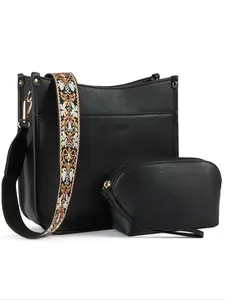 Fashionable retro light luxury texture versatile shoulder bag, elegant and exquisite personalized crossbody bag, wide shoulder strap design, can accommodate personal belongings, suitable for parties and social occasions, Casual Crossbody Bags