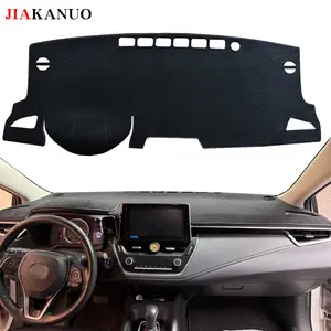 JIAKANUO Instrument panel cover  Mat Fit for Toyota Corolla (2019-2026),Dashboard Pad Carpe,Automotive workbench mat Sunscreen, heat insulation, anti glare, reflective protection dashboard,All black dashboard protective pad