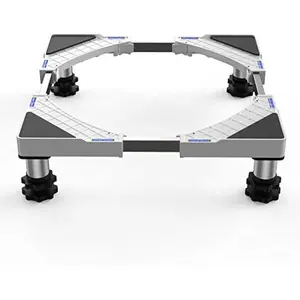 SEISSO 4 Heavy Duty Feet Fridge Dryer Stand, Adjustable Refrigerator Stand Increase 1.5inch Height Max Load 770LB(350KG) for Stacked Washer Dryer Units Strong Feet