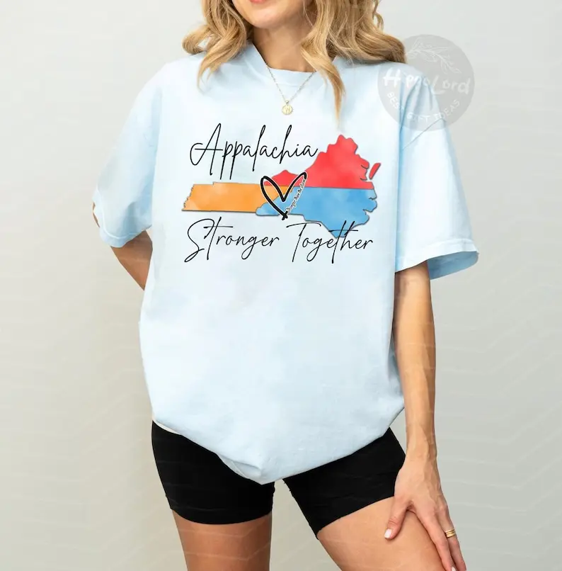 Appalachia Strong Shirt, TN, NC, VA Flood Support, Appalachia Strong Together We Rise Shirt