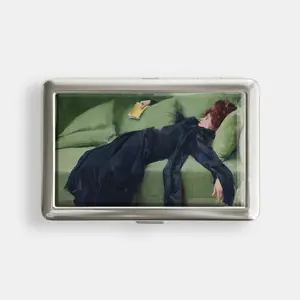 Decadent Young Woman After the Dance 100s or King Size Case Storage Box Card Holder Metal Wallet