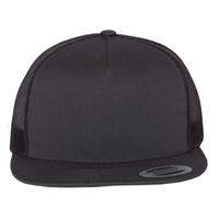 5 Panel Flatbill Black