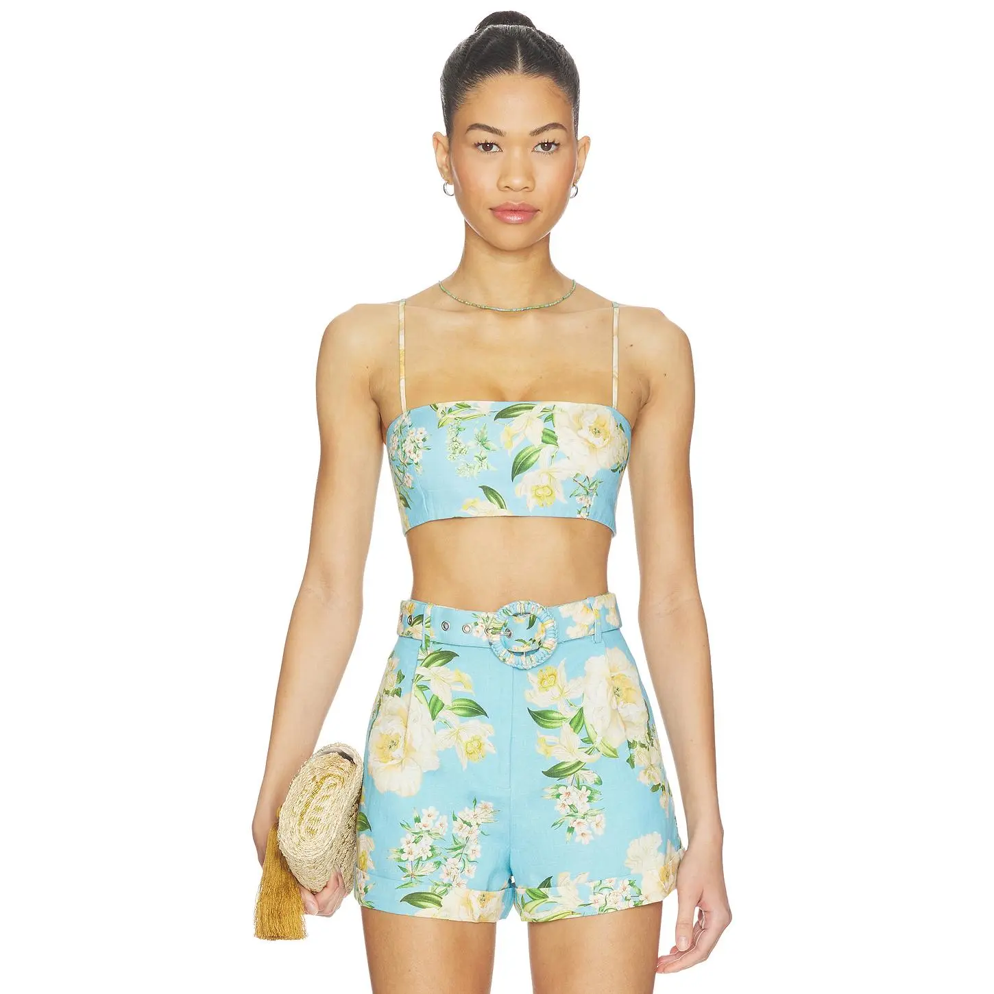 HEMANT AND NANDITA Bandeau Top in Blue