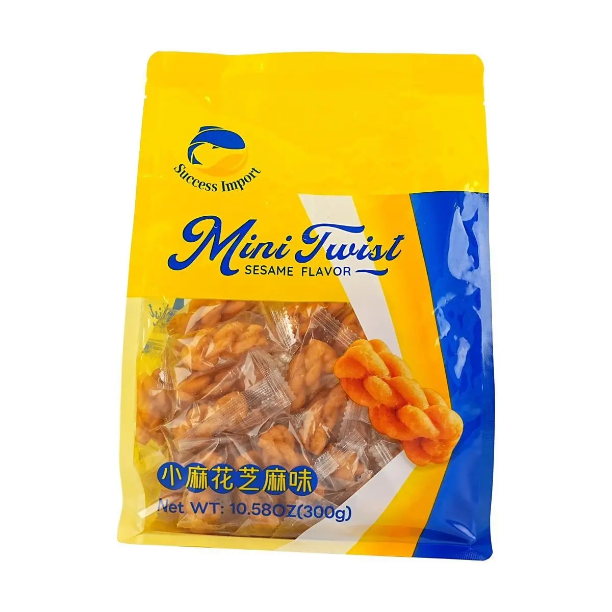 Success Import Sweet Sesame Twist Bread, 300g Nutritious Breakfast Snack Item