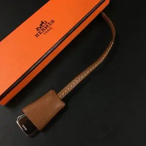 Pre-owned HERMÈS other Small Leather Goods Hermes Mini Crochet Veau Epsom Leather Bag Charm 10710262249/063171