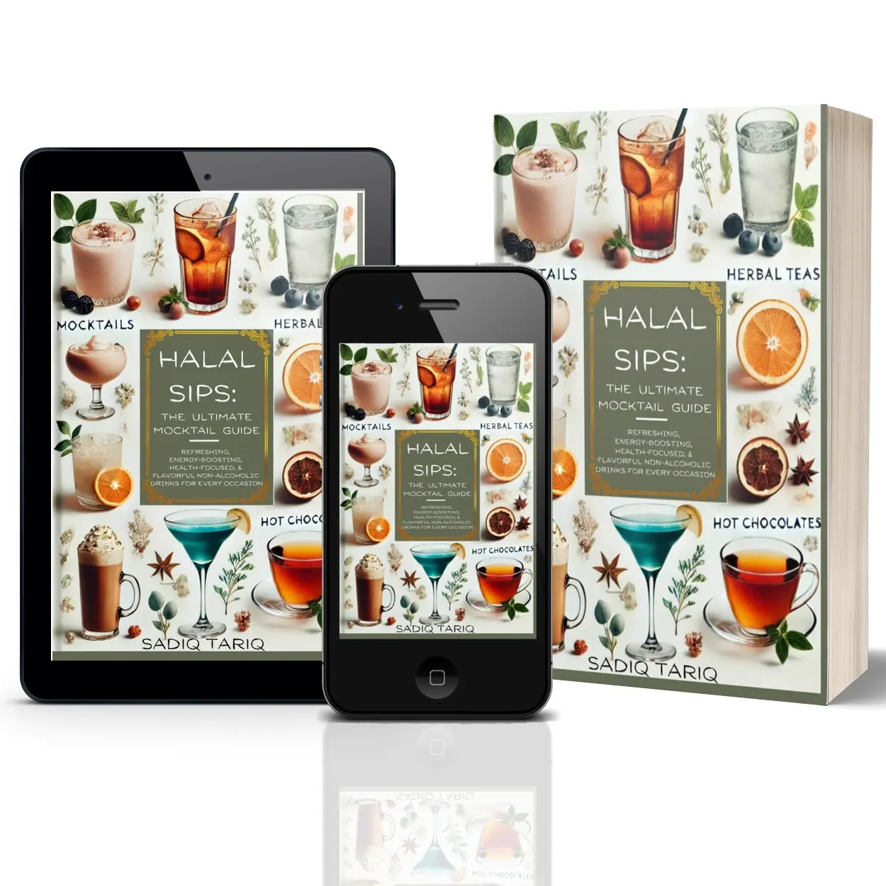 Sadiq Tariq Halal Sips The Ultimate Mocktail Guide 2025 Edition Mocktails & Herbal Teas Guidebook for Halal Cocktails