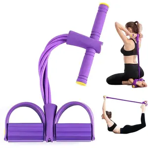 Pedal Resistance Bands with Handles, 21 Fitness Resistance Bands-6 Tube, Resistance Bands with Handles Pedal, Stretch Bands for Exercise Sit Up Exercise Equipment AB Workout Equipment for Women Men