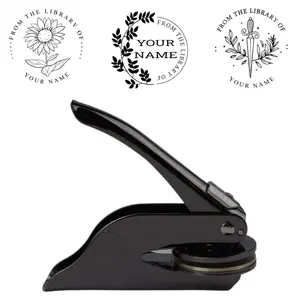 BossLibrary Custom Book Embosser | Ex Libris | Custom Book Stamp | From the Library Of