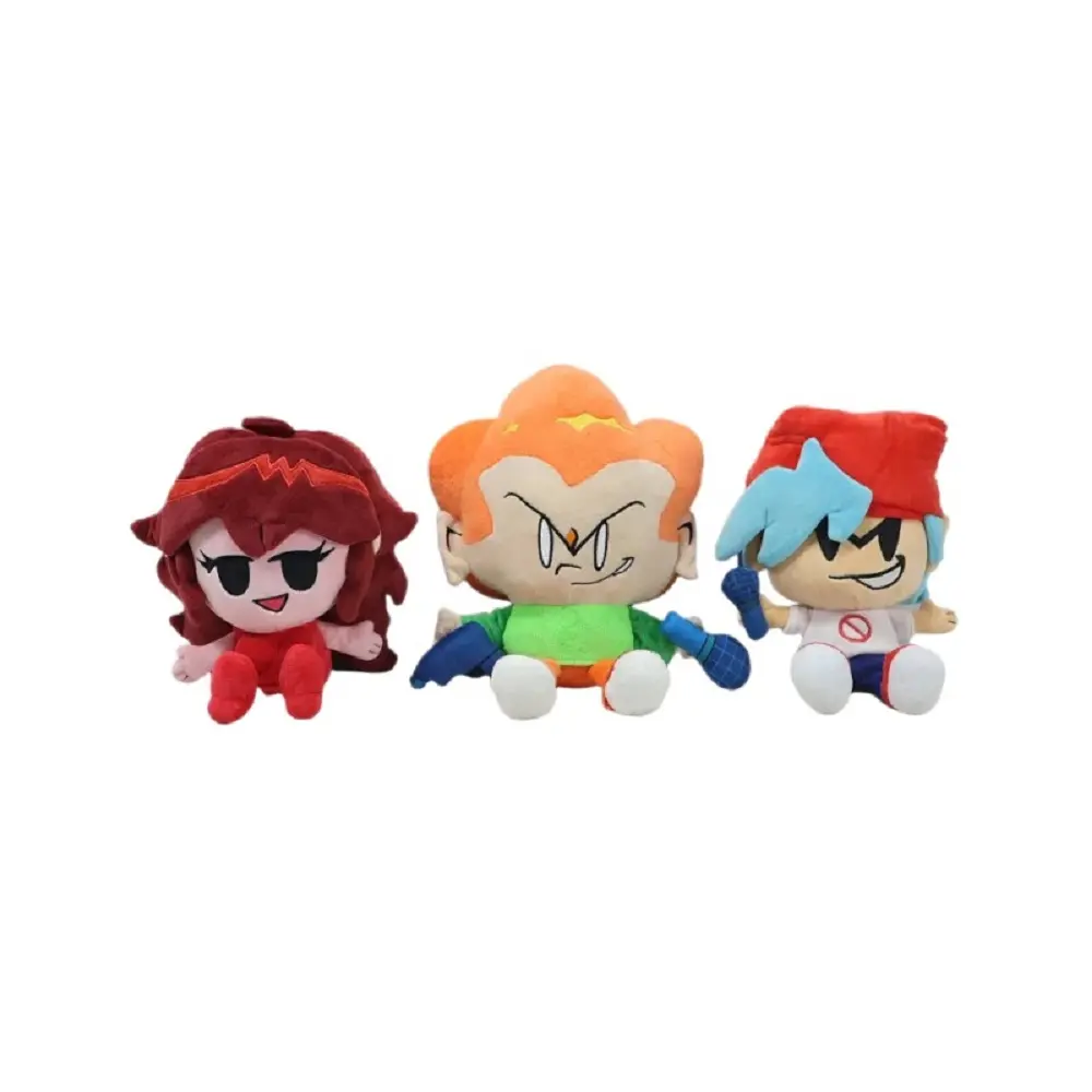 24cm New Friday Night Funkin Soft Stuffed Animals - FNF Nene, Pico, Darnell, Girlfriend Anime Cotton Peripheral Toy Gift