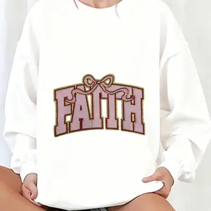 Fashion Outfits God is Good Jesus Faith Quotes Cartoon Iron On Clothes Patches Heat Press Letters Largesize Backpack Jacket Custom Embroidered Durable Patchwork