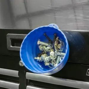 Magnetic Parts Bowl for Mechanics, 6-Inch Magnetic Collection Bowl for Screws and Accessories, Durable Plastic Design for Effective Storage