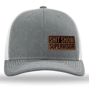 Supervisor Leather Patch Richardson 112 Snapback Hat Richardson Snapback Cluster