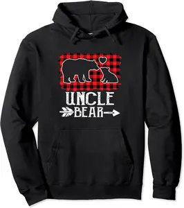Christmas Uncle Bear Christmas Red Plaid Buffalo Family Pullover Hoodie - Matthewmatt Shop 71B0BK4LR34F