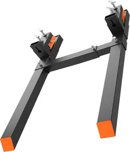 Heavy-Duty 60-Inch Clamp-On Pallet Forks​ – Designed for robust 2,000 lbs load capacity, these pallet forks feature an adjustable stabilizer bar for secure handling. Ideal for tractors, skid steers