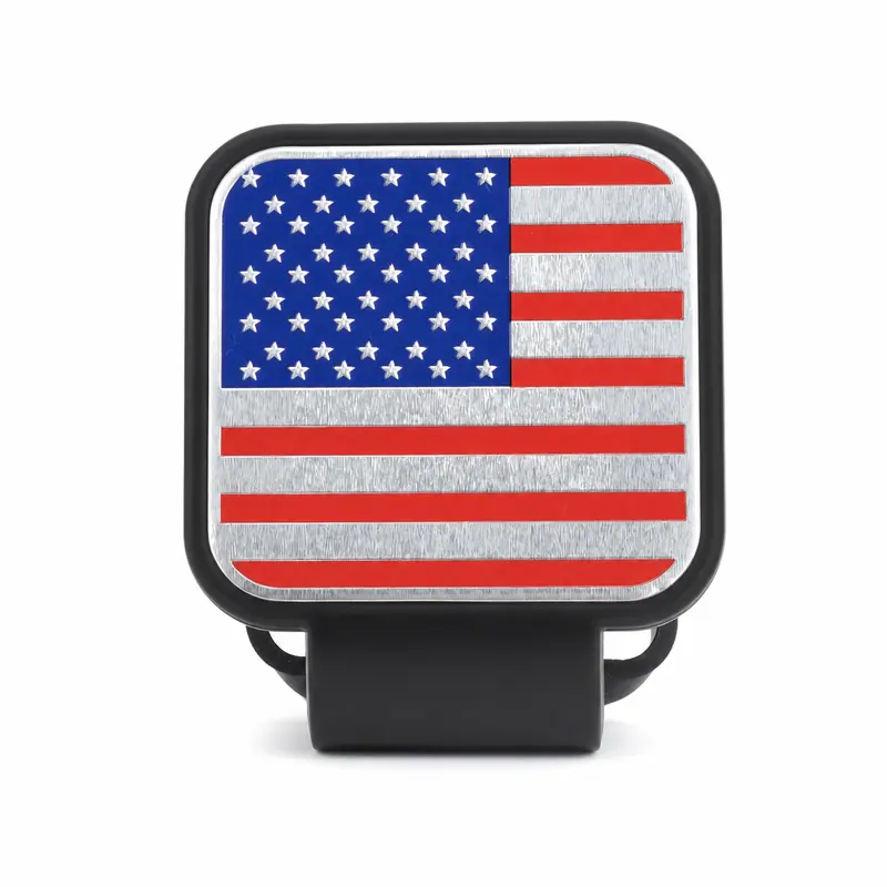 American Flag 2 Inch Trailer Hitch Cover Receiver Tube Dust Plug