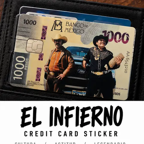 El Infierno Benny y el Cochiloco  Debit/Credit Card Sticker Cover