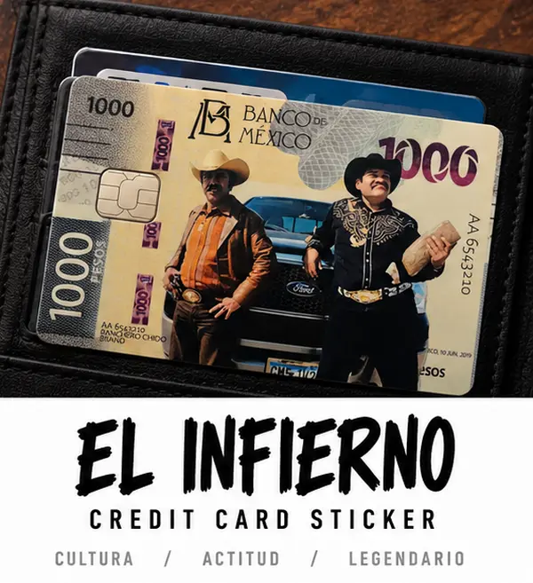 El Infierno Benny y el Cochiloco  Debit/Credit Card Sticker Cover