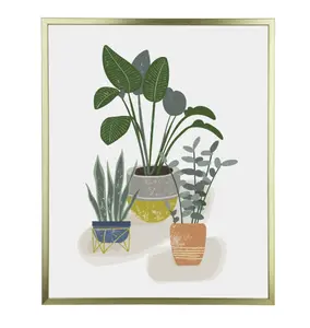 Gold Thin Flat Poster Frame - 16x20 Dimensions, Ideal for Displaying Posters and Artwork