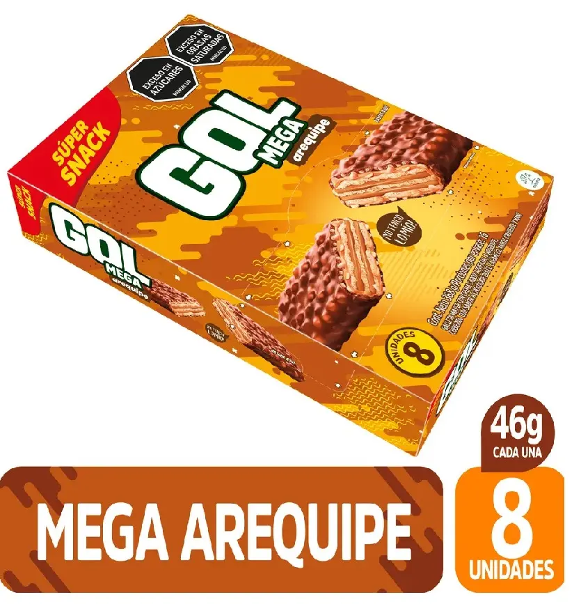 Chocolatina Gol Mega Arequipe 368 gr