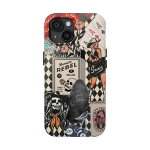 Treaty Oak Cowgirl Phone Case, Black More Two-In-One Film Case - Durable, Shock-Absorbing, and Trendy Protection - for iPhone17 16, 15, 14, 13, 12 Plus, Pro, Max, and Samsung S25-22 Perfect Birthday Gift for Friends
