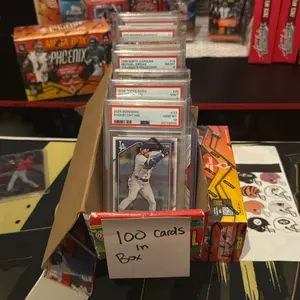 Chaser Box 3 Pulls - Cards in 35 point top loader 3 pulls Mostly all numbered patches or autographs. A bunch of graded also.