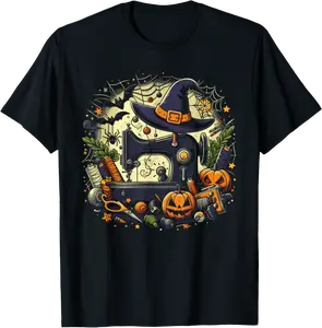 Sewing Quilting Sewer Halloween Costume Distressed T-Shirt - 69B0D62T6KT7