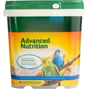 Nutritious Seed & Grain Blend for Parakeets - Advanced Avian Diet Formula - 4.5lb Premium Bird Food - Vitamin Enriched Cockatiel Feed - Natural Ingredients for Healthy Feathers cat exercise wheel critter  trail  cage ferret  harness critter  trail  cage