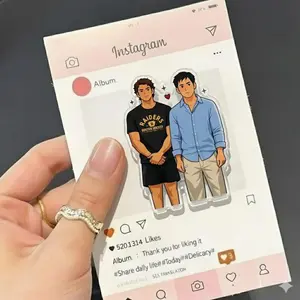 Hollander & Rosanov Comeout Sence Acrylic Keychain, Hollanov LGBT Hockey Romance Bag Charms, Team Rozano Hollander Keychain Fan Valentine Gift Kindle Grip, Phone Holder