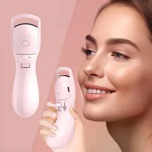 Electric Heated Eyelash Curler, Portable Rechargeable Eyelash Curler, Long Lasting Curl and Shape, Perfect Eyelash Curler for Beautiful Eyelashes, Silicone Lash Curler