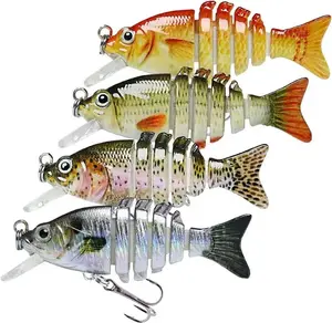 Micro Jointed Easy Catch Swimmax, Magic Noisy Turbulent Wiggling and Vibrating Action for More Bites, Lifelike Fishing Lures for Crappie Bass Trout, Swimbait for Relax Family Fishing, Must-Have for Lovely Anglers,Amazing Fishing Gifts For Men