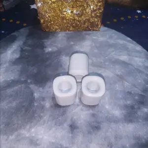 White Ceramic Chime Candle Holder