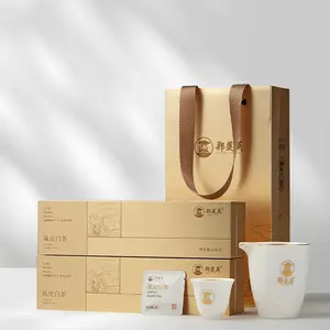 Zheng Lianying Tea Collection 2025 First Flush Spring Harvest & 2016 Vintage Gong Mei with Tangerine Peel Fuding Aged White Tea Compressed Cake Premium Chinese Tea Collections