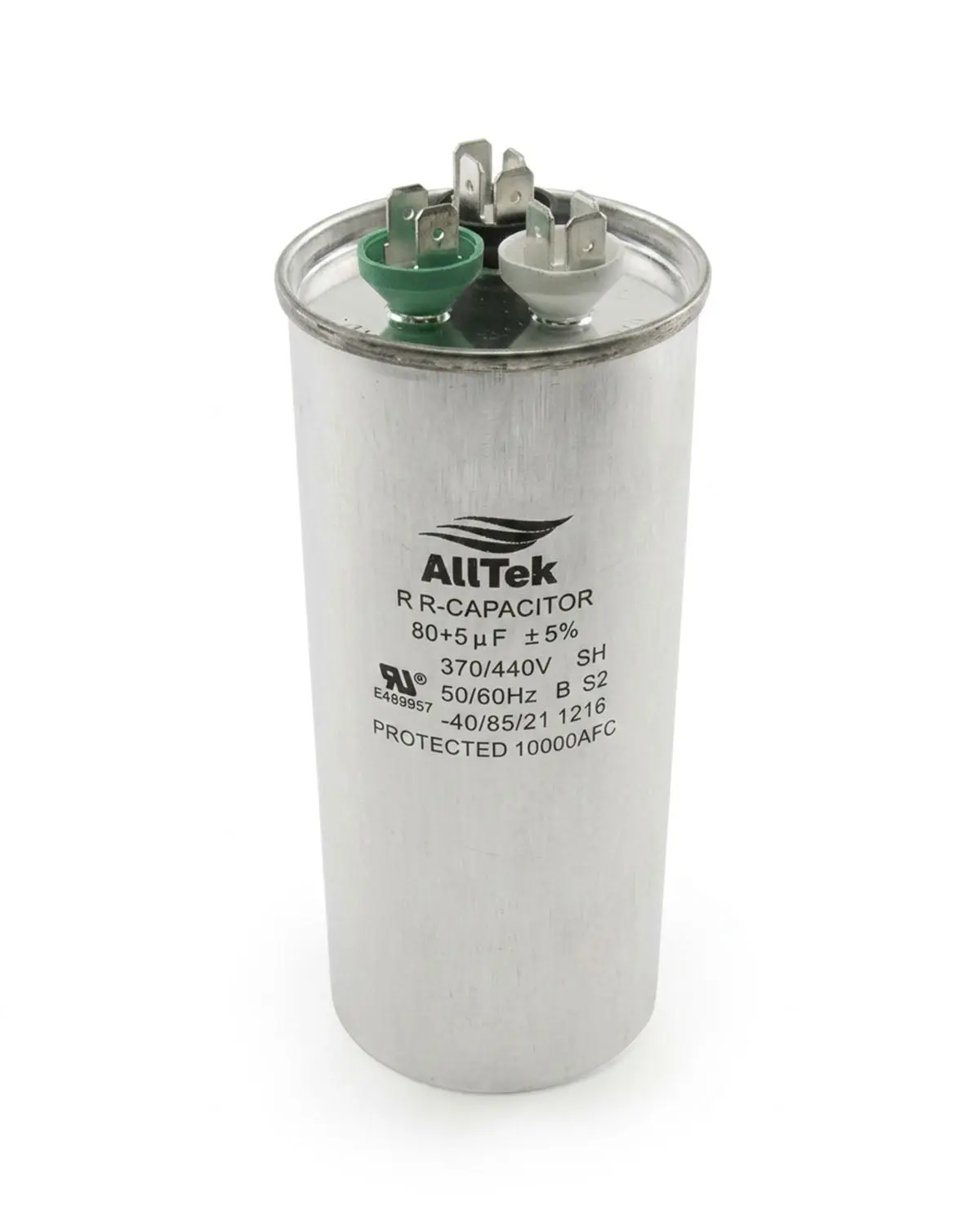 Alltek 80+5uf 370-440V HVAC Dual Round Run Capacitor