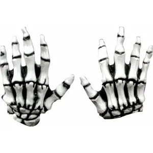 Skeleton Costume Gloves White Skeleton Hands Gloves Halloween Accessories