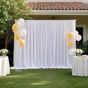 Elegant Rectangular Spandex Fabric Curtain, High Elasticity, Multi-Functional Decor for Weddings, Parties, Home Dinners, Camping