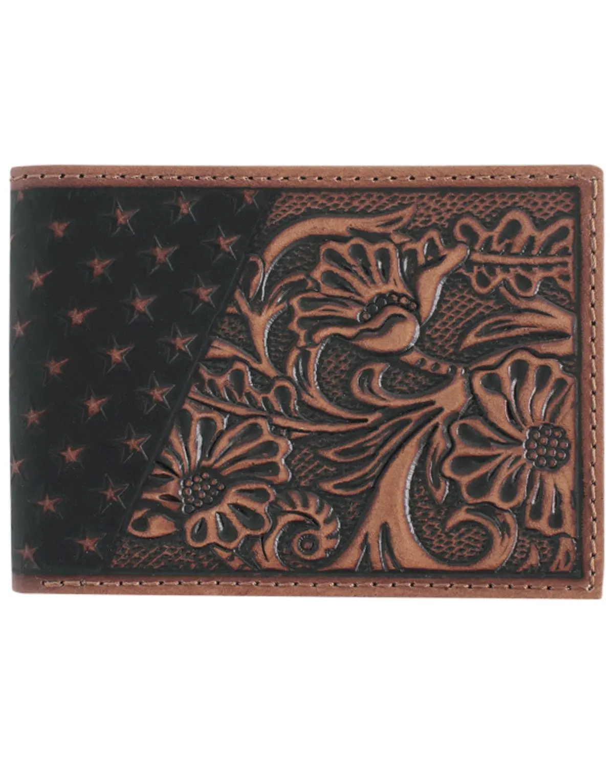 Cody James Men's Men'S Americana Tooled Leather Bifold Wallet - 2521237711