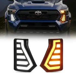 LED Fog Lights with DRL & Sequential Turn Signals for 2024-2025 Toyota Tacoma Car Accessories Truck